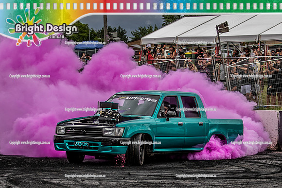 Summernats 34 Friday 7 Jan 2022  BDMP3301  SKDLUX BURNOUT