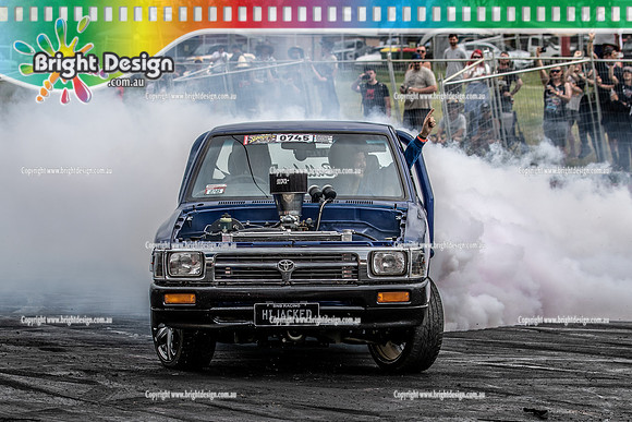 Summernats 34 Friday 7 Jan 2022  BDMP3067  HIJACKED BURNOUT