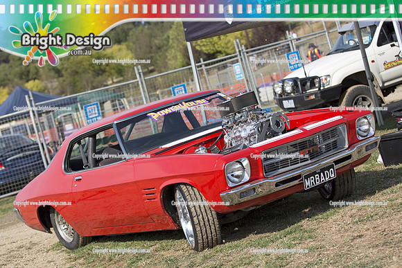 Lardner Park Motorfest SAT 9 March 2013 Bright Design (1009) MRBADQ HOLDEN HQ