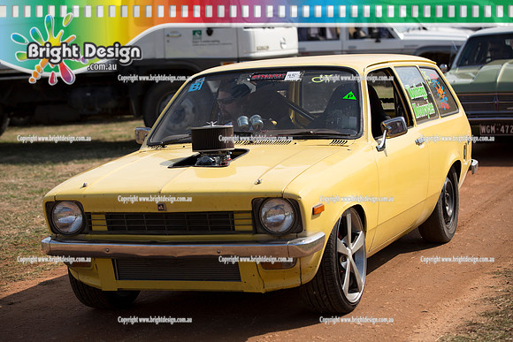 Lardner Park Motorfest SAT 9 March 2013 Bright Design (1057) WONTHAGGI MOTORCYCLES YELLOW GEMINI WAGON