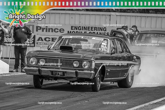 SMDC 10 2025 Street Machine Drag Challenge Oct Nov 25 BD050035 B&W XYPWR TONY Di BIAGIO