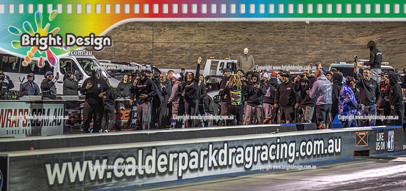 Street Outlaws NPK No Prep Kings vs Australia @ Calder D2 19 March 2023 (149766) CREW 4131 BOOSTWORX TERRY WATERMAN