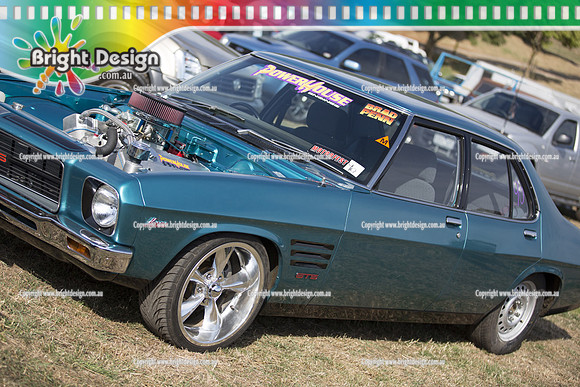 Lardner Park Motorfest SAT 9 March 2013 Bright Design (1013) SMOKNQ HOLDEN HQ