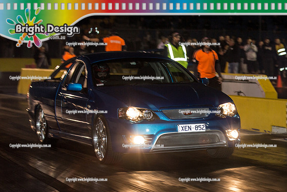 King of the Hill Off Street Drag Racing @ Calder Park Drag Racing Fri 13 May 2016  (54411)  XEN852