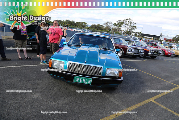 Classic & Rod Club of Vic @ Luna Drive In Feb 2 2013 Bright Design (1000)  GREMLN
