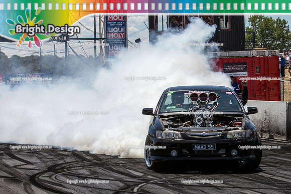Summernats 28 Saturday 3 Jan 2015  BD (4679)  MAADSS BURNOUT