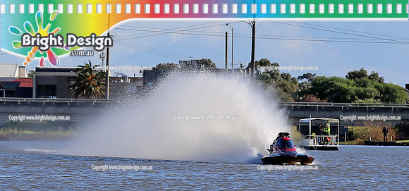 Victorian Drag Boat Club 6 sec Hydro Shoot Out Club Race Day 19 April 2013 Bright Design  (2082) 2 THE PIECE DISTANT THUNDER
