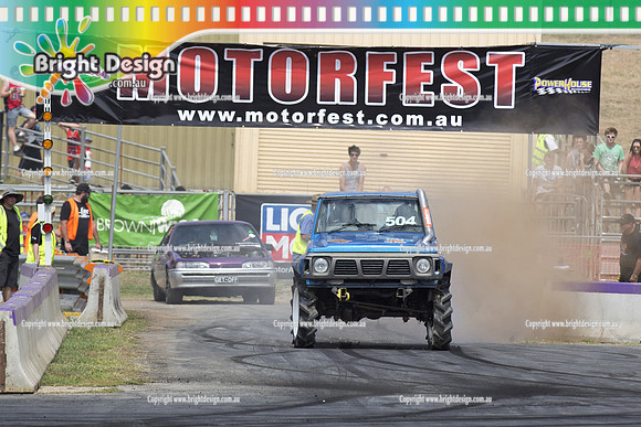 Lardner Park Motorfest SAT 9 March 2013 Bright Design (1198) FULL NOISE 4X4