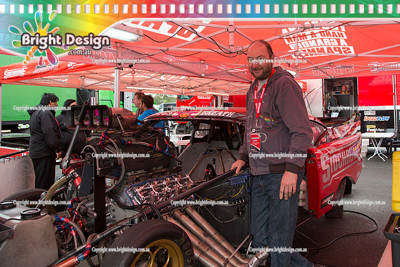X-Champs @ Sydney Dragway SAT 3 May 2014  (4055)  TD 1221 TEAM BRAY RACING VICTOR BRAY  TOP DOOR SLAMMER CROWD