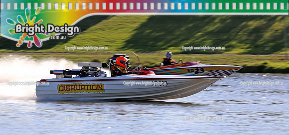 Victorian Drag Boat Club 6 sec Hydro Shoot Out Club Race Day 19 April 2013 Bright Design  (2194)  DISRUPTION GOODBITS