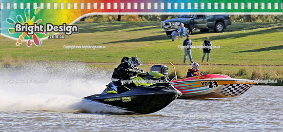 Victorian Drag Boat Club 6 sec Hydro Shoot Out Club Race Day 19 April 2013 Bright Design  (1913) 3 GOODBITS JETSKI