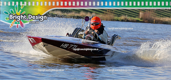 Victorian Drag Boat Club 6 sec Hydro Shoot Out Club Race Day 19 April 2013 Bright Design  (2298) 2 COCAINE