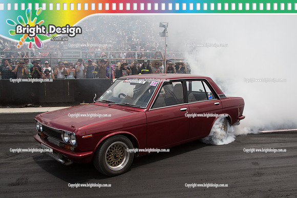 Summernats 28 Sunday 4 Jan 2015  BD  (7659)  QIK510 BURNOUT