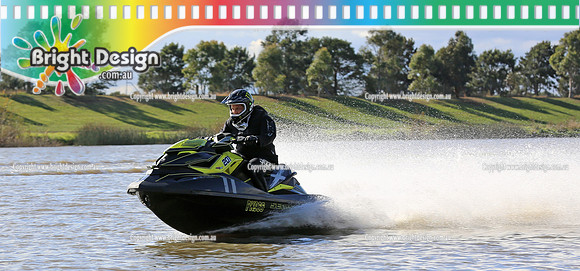 Victorian Drag Boat Club 6 sec Hydro Shoot Out Club Race Day 19 April 2013 Bright Design  (1959)  JETSKI