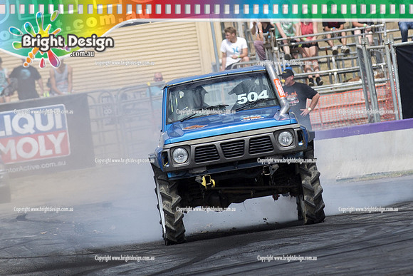Lardner Park Motorfest SAT 9 March 2013 Bright Design (1200) FULL NOISE 4X4