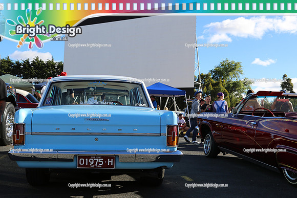Classic & Rod Club of Vic @ Luna Drive In Feb 2 2013 Bright Design (1013)  01975H