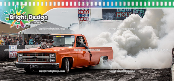 Summernats 29 SATURDAY 8 Jan 16  BDMP6037  ERUPT BURNOUT