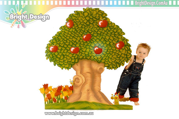 In Photogpahy Apple Tree & Zack Photographic Prop Custom Airbrushing by Bright Design Airbrush Studio