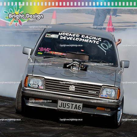 Asponats #1 Burnout Comp @ Bairnsdale 22 Aug 2015 (1753)  JUSTA6 GEMINI