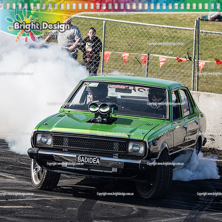 Asponats #1 Burnout Comp @ Bairnsdale 22 Aug 2015 (2029)  BADIDEA