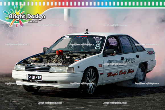 Asponats #1 Burnout Comp @ Bairnsdale 22 Aug 2015 (1000)  SKIDPIG