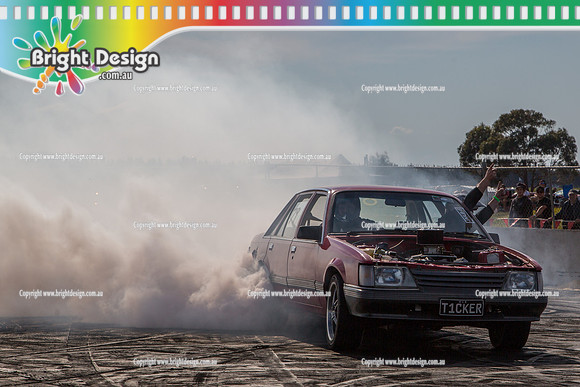 Asponats #1 Burnout Comp @ Bairnsdale 22 Aug 2015 (1008)  T1CKER
