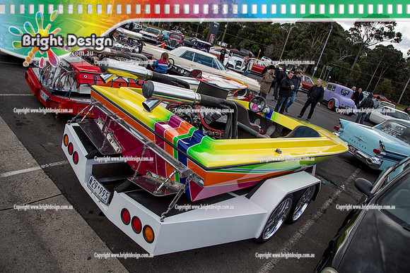 Kingpin Kuztums Are you vegas enough @ Sandown Park Hotel  26 July 2015  (1087)  EXOTIC CUSTOMS BOAT