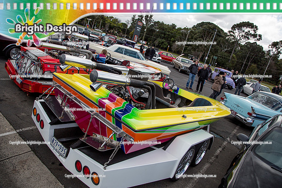 Kingpin Kuztums Are you vegas enough @ Sandown Park Hotel  26 July 2015  (1090)  EXOTIC CUSTOMS BOAT