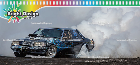 Asponats #1 Burnout Comp @ Bairnsdale 22 Aug 2015 (1449)-2  383AXE