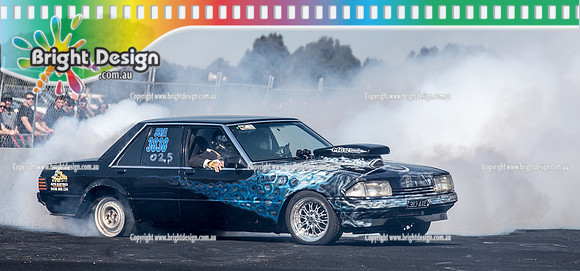 Asponats #1 Burnout Comp @ Bairnsdale 22 Aug 2015 (1458)  383AXE