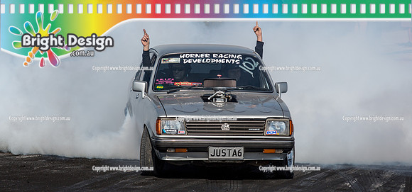 Asponats #1 Burnout Comp @ Bairnsdale 22 Aug 2015 (1742)  JUSTA6 GEMINI