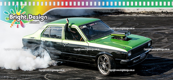 Asponats #1 Burnout Comp @ Bairnsdale 22 Aug 2015 (2038)  BADIDEA