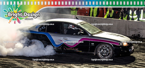 Asponats #1 Burnout Comp @ Bairnsdale 22 Aug 2015 (3909)  WILFUL DAMAGE ABUSED