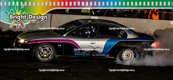 Asponats #1 Burnout Comp @ Bairnsdale 22 Aug 2015 (3914)  WILFUL DAMAGE ABUSED