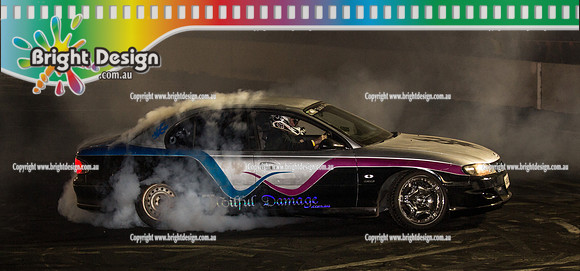 Asponats #1 Burnout Comp @ Bairnsdale 22 Aug 2015 (3915)  WILFUL DAMAGE ABUSED
