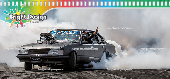 Summernats 29 SATURDAY 8 Jan 16  BDMP5831  PARALINES BURNOUT