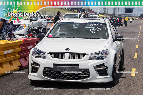Melbourne Jamboree #2 @ Calder Park Raceway Drag Racing SAT 12 NOV 2016  (67711)  6536  BRETT McDONALD WHITE HSV GTS