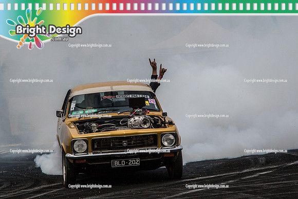 Summernats 28 Sunday 4 Jan 2015  BD  (8239)  BLO202 BURNOUT