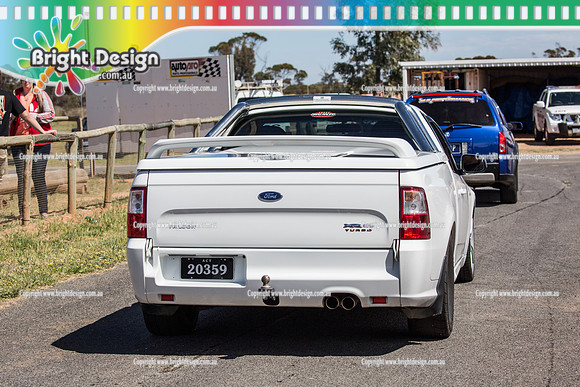 Street Machine Drag Challenge 3  SMDC3  BDMP2938  20359  JOHN WHYTE WHITE FG UTE