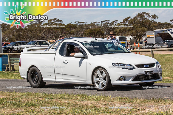 Street Machine Drag Challenge 3  SMDC3  BDMP3155  20359  JOHN WHYTE WHITE FG UTE
