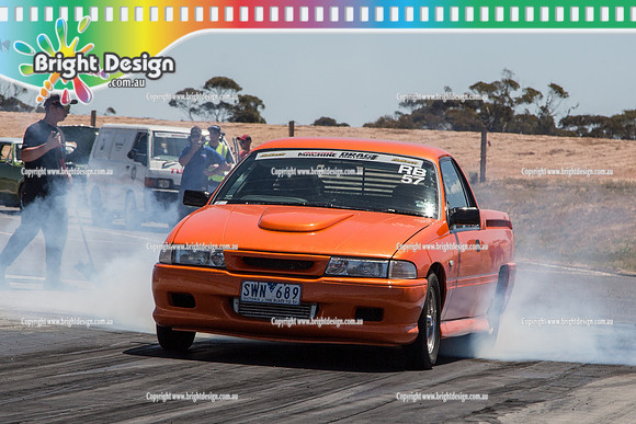 Street Machine Drag Challenge 3  SMDC3  BDMP3506  SWN689  JOSH OBRIEN ORANGE UTE