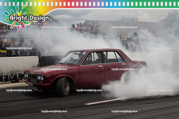 Summernats 28 Sunday 4 Jan 2015  BD  (7646)  QIK510 BURNOUT
