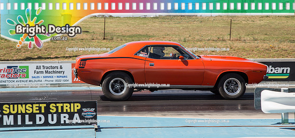 Street Machine Drag Challenge 3  SMDC3  BDMP3707  OA 86 CUDA 55868H ANDREW McLELLAN