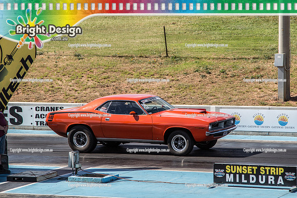 Street Machine Drag Challenge 3  SMDC3  BDMP3713  OA 86 CUDA ANDREW McLELLAN  55868H
