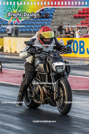 Fast Friday @ Calder Park Drag Racing  FRIDAY 10 March 2017  (80809) 107FJ  BIKE