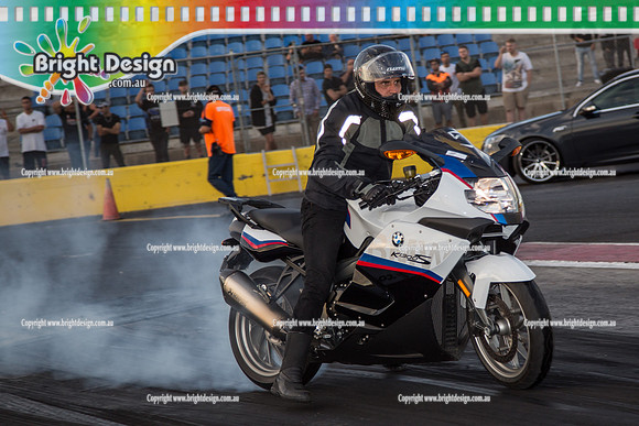 Fast Friday @ Calder Park Drag Racing  FRIDAY 10 March 2017  (80986)  5 BMW BIKE  107VL