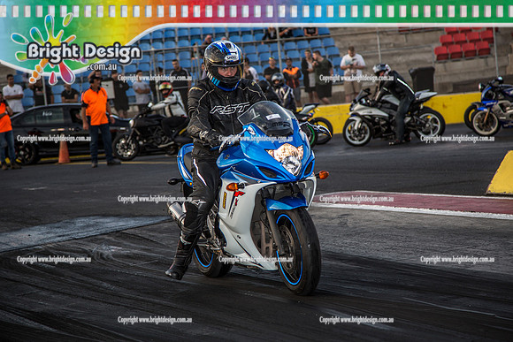 Fast Friday @ Calder Park Drag Racing  FRIDAY 10 March 2017  (80962)  1 SUZUKI BIKE TBC 2017
