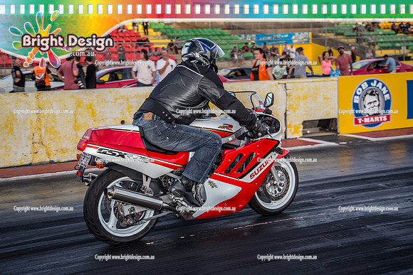 Fast Friday @ Calder Park Drag Racing  FRIDAY 10 March 2017  (80958)  654BH  BIKE