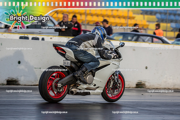 Fast Friday @ Calder Park Drag Racing  FRIDAY 10 March 2017  (80802)  1V1PJ  DUCATI BIKE