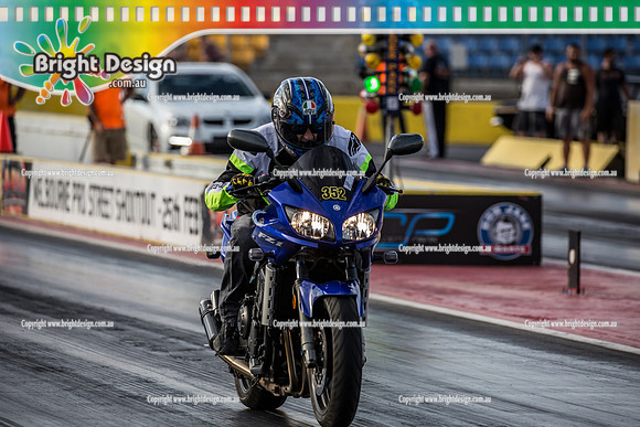 Fast Friday @ Calder Park Drag Racing  FRIDAY 10 March 2017  (80521)  BIKE 352
